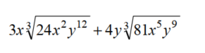 Perform each indicated operation. Assume that all variables represent positive numbers. - 