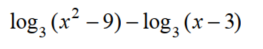 Write each as a single logarithm. Assume that variables represent positive numbers. - 