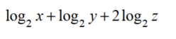 Write each as a single logarithm. Assume that variables represent positive numbers. - 