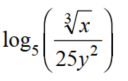Write each expression as a sum or difference of multiples of logarithms. - 