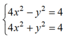 Solve each nonlinear system of equations. - 