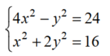 Solve each nonlinear system of equations. - 