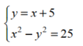 Sketch the graph of each equation. -Solve the system:  