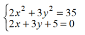 Solve the system.   A)  {(-4, 1) , (-2, -3) } B)  {(4, -5) , (2, -3) } C)  {(-4, 1) , (2, -3) } D)  {(-4, 1) , (4, -5) }
