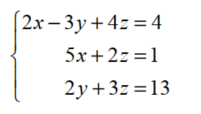 Solve each system of equations -