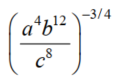 Raise to the power or take the root. Assume that all variables represent positive numbers. -