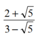 Solve each inequality. Give the answer in interval notation -Rationalize the denominator:
