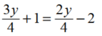 Solve each equation. -