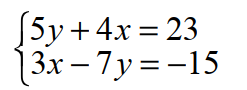 Solve each system of equations using matrices. -   A)  {(4, 1) } B)  {(2, 3) } C)  {(2, 6) } D)  {(-1, 3) }