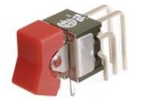 ‪   -The device pictured above is a __________ type. A)  Slide switch B)  Toggle switch C)  Push button switch D)  Rocker switch E)  None of the above