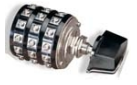 ‪   -The device pictured above is a __________ type. A)  Rotary switch B)  Toggle switch C)  Push button switch D)  Selector switch E)  None of the above