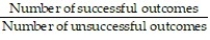 The probability that event A will occur is P(A) =  