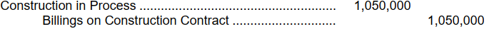 <strong>At the end of the first year which of the following entries would be made to recognize revenue on the contract?</strong> A) B) C) D)