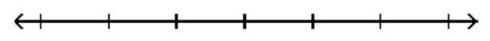  Graph the solution on a number line, and express it in interval notation. - \mathrm{x}+10<5    A)   \mathrm{x} \geq-5,[-5, \infty)     B)   \mathrm{x} \leq-5,(\infty,-5]    C)   x>-5,(-5, \infty)     D)   x<-5,(\infty,-5)     