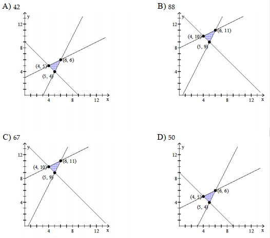  Sketch the feasible region, and use linear programming to find the maximum value of  \mathrm{z}  on the feasible region. - \mathrm{y} \geq 2 \mathrm{x}-1   z=2 x+5 y \quad y \leq \frac{1}{2} x+8   \mathrm{y} \geq-\mathrm{x}+14      