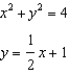 Solve the system of equations by substitution. -  A)    B)    C)    D)    E)  None of these