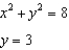 Solve the system of equations by substitution. -  A)    B)    C)    D)  no real solution E)  None of these