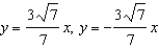 <strong>For all the hyperbolas in these questions the center of the hyperbola is (0, 0) . -For the hyperbola write the equations of the asymptotes.</strong> A) B) C) D) E) None of these