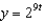 The function   is a model of the exponential population growth of house mice, where t is time in years, and y is the population of the mice. Predict the population of the mice after 8 months. A)  9 mice B)  32 mice C)  8 mice D)  64 mice E)  None of these