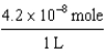 The concentration of hydronium ions in a solution is   . Find the pH of the solution. Round to the nearest tenth. A)  7.5 B)  7.4 C)  7.3 D)  7.2 E)  None of these