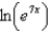 Use the power rule to rewrite the expression as a product and simplify as much as possible. -  A)    B)    C)  7 D)    E)  None of these