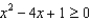 Solve the following quadratic inequalities and write your answer in interval notation. -  A)    B)    C)    D)    E)  None of these