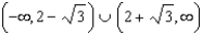 <strong>Solve the following quadratic inequalities and write your answer in interval notation. - </strong> A) B) C) D) E) None of these