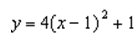 <strong>Change the function so that the graph that represents the function is shifted: -3 units left and 6 units up</strong> A) B) C) D) E) None of these