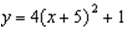 <strong>Change the function so that the graph that represents the function is shifted: -3 units left and 6 units up</strong> A) B) C) D) E) None of these