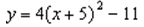 <strong>Change the function so that the graph that represents the function is shifted: -3 units left and 6 units up</strong> A) B) C) D) E) None of these