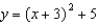 <strong>The value of the leading coefficient, a, is 1. Write the equation of the quadratic function with the vertex </strong> A) B) C) D) E) None of these