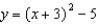 <strong>The value of the leading coefficient, a, is 1. Write the equation of the quadratic function with the vertex </strong> A) B) C) D) E) None of these