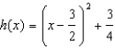 <strong>For the following functions use completing the square to rewrite the function in vertex form. - </strong> A) B) C) D) E) None of these