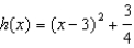 <strong>For the following functions use completing the square to rewrite the function in vertex form. - </strong> A) B) C) D) E) None of these