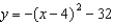 <strong>For the following functions use completing the square to rewrite the function in vertex form. - </strong> A) B) C) D) E) None of these