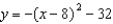 <strong>For the following functions use completing the square to rewrite the function in vertex form. - </strong> A) B) C) D) E) None of these