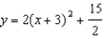 <strong>For the following functions use completing the square to rewrite the function in vertex form. - </strong> A) B) C) D) E) None of these
