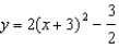 <strong>For the following functions use completing the square to rewrite the function in vertex form. - </strong> A) B) C) D) E) None of these