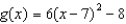 <strong>Identify the vertex of the graph of the following function. </strong> A) B) C) D) E) None of these