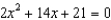 <strong>Solve the following equations using the quadratic formula. - </strong> A) B) C) D) E) None of these