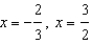 Solve the following equations. -  A)    B)    C)    D)    E)  None of these