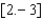 Use interval notation to represent the number line graph. -  A)    B)    C)    D)    E)  none of these