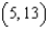 Use interval notation to represent the number line graph. -  A)    B)    C)    D)    E)  none of these