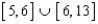 Use interval notation to represent the number line graph. -  A)    B)    C)    D)    E)  none of these