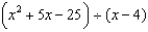 Use long division to find the quotient. -  A)    B)    C)    D)    E)  none of these