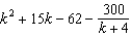 Use long division to find the quotient. -  A)    B)    C)    D)    E)  none of these