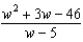 Use synthetic division to find the quotient. -  A)    B)    C)    D)    E)  none of these