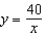The relationship of the input value,   , and the output value,   , is an inverse variation. When   ,    . -Write a function that describes this inverse variation and graph the function. A)      B)      C)      D)      E)  none of these