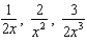 Find the least common denominator of the given expressions. -  A)    B)    C)    D)    E)  none of these