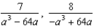 Find the least common denominator of the given expressions. -  A)    B)    C)    D)    E)  none of these